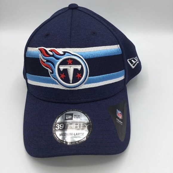 NEW ERA Tennessee Titans 39THIRTY NFL Sideline Flex Hat Navy Size M/L*NEW* - Picture 5 of 7